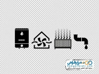 آیکون تاسیسات گرمایشی و سرمایشی