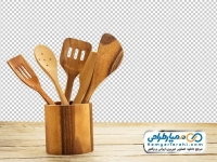 عکس با کیفیت سرویس کفگیر چوبی