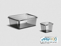 تصویر وکتوری ظرف شیشه ای شفاف