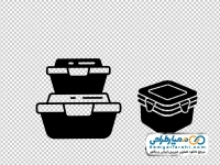 تصویر آیکون ظروف در دار نگهدارنده غذا