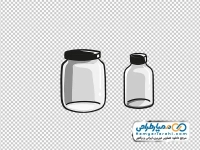 تصویر وکتوری بطری در دار