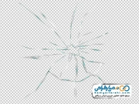 تصویر png شیشه شکسته