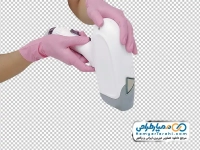 تصویر png هندپیس دستگاه لیزر در دست