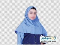 تصویر png دانش آموز دختر با فرم مدرسه