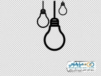 آیکون لامپ با فرمت png