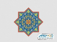 تصویر png تذهیب و 8 گوشه اسلیمی