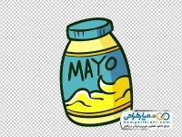 تصویر وکتوری شیشه مایونز