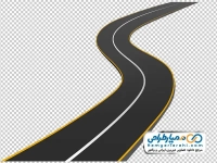 تصویر با کیفیت جاده با خطوط ممتد