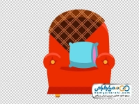 عکس وکتوری مبل یکنفره با فرمت png