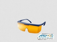 تصویر وکتوری عینک محافظ اپراتور دستگاه لیزر