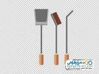 تصویر وکتوری لوازم جانبی شومینه