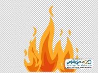 تصویر وکتوری با کیفیت شعله های آتش
