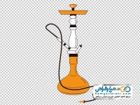 تصویر وکتوری قلیان میوه ای