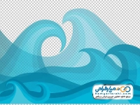 تصویر وکتوری موج دریا