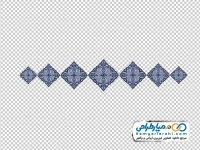 تصویر png تذهیب اسلیمی لوزی شکل