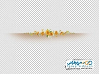 تصویر وکتوری گل های زرد تزئین شده برای استیج