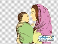 عکس وکتوری مادر و فرزند