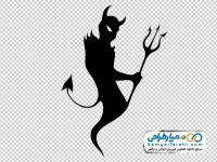 تصویر وکتوری شیطان شاخ دار