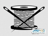 تصویر وکتوری سوزن و قرقره