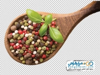 عکس با کیفیت مخلوط دانه های فلفل