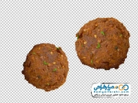 تصویر با کیفیت دانه های فلافل