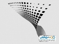 تصویر png پترن مربعی موج دار