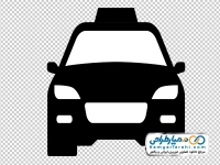 تصویر سیاه و سفید تاکسی