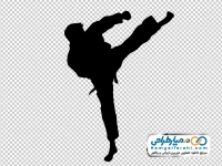 تصویر وکتوری مرد کاراته کار