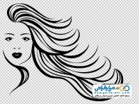 عکس وکتوری زن با موهای افشان