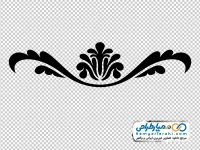 تصویر وکتوری حاشیه تزئین شده گل