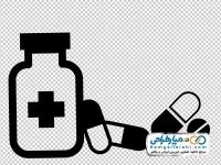 تصویر وکتوری قوطی کپسول