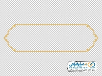 عکس وکتوری قاب اسلیمی طلایی ساده