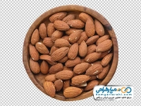 تصویر با کیفیت کاسه مغز بادام
