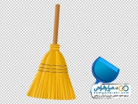 تصویر png جارو دستی و خاک انداز