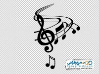 تصویر وکتوری نت های موسیقی