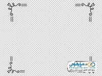 تصویر وکتوری کادر با چهار گوشه زیبا