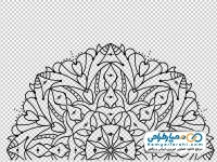 تصویر png وکتور طرح رنگ آمیزی اسلیمی