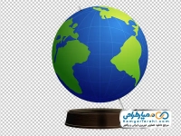 تصویر با کیفیت کره زمین رومیزی با فرمت png