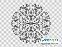 تصویر با کیفیت طرح رنگ آمیزی اسلیمی دایره ای