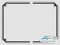 عکس کادر چهارگوش اسلیمی با فرمت png