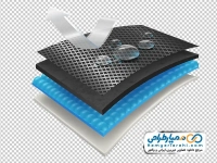 تصویر وکتوری عایق رطوبت چند لایه