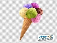 تصویر بدون پس زمینه بستنی قیفی