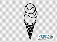 آیکون بستنی قیفی