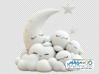 تصویر png ماه و ستاره عروسکی