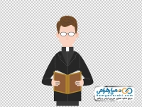 تصویر وکتوری مرد راهبه
