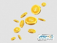 تصویر وکتوری ریختن سکه ها
