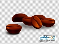 تصویر وکتوری دانه های قهوه
