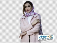 تصویر png خانم با مانتو صورتی