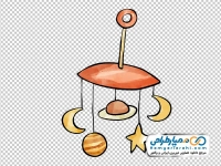 نقاشی وکتوری جغجغه آویزان