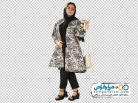 تصویر png مدل خانم با مانتو